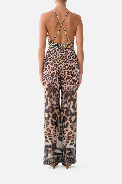 CAMILLA | LEOTIGRA LAND MESH STRAIGHT LEG BEACH PANT