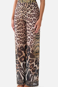 CAMILLA | LEOTIGRA LAND MESH STRAIGHT LEG BEACH PANT