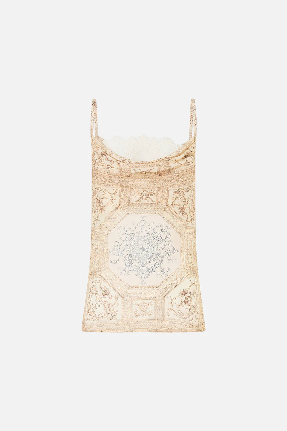 CAMILLA | A BELOVED BOUDOIR COWL NECK CAMI WITH LACE