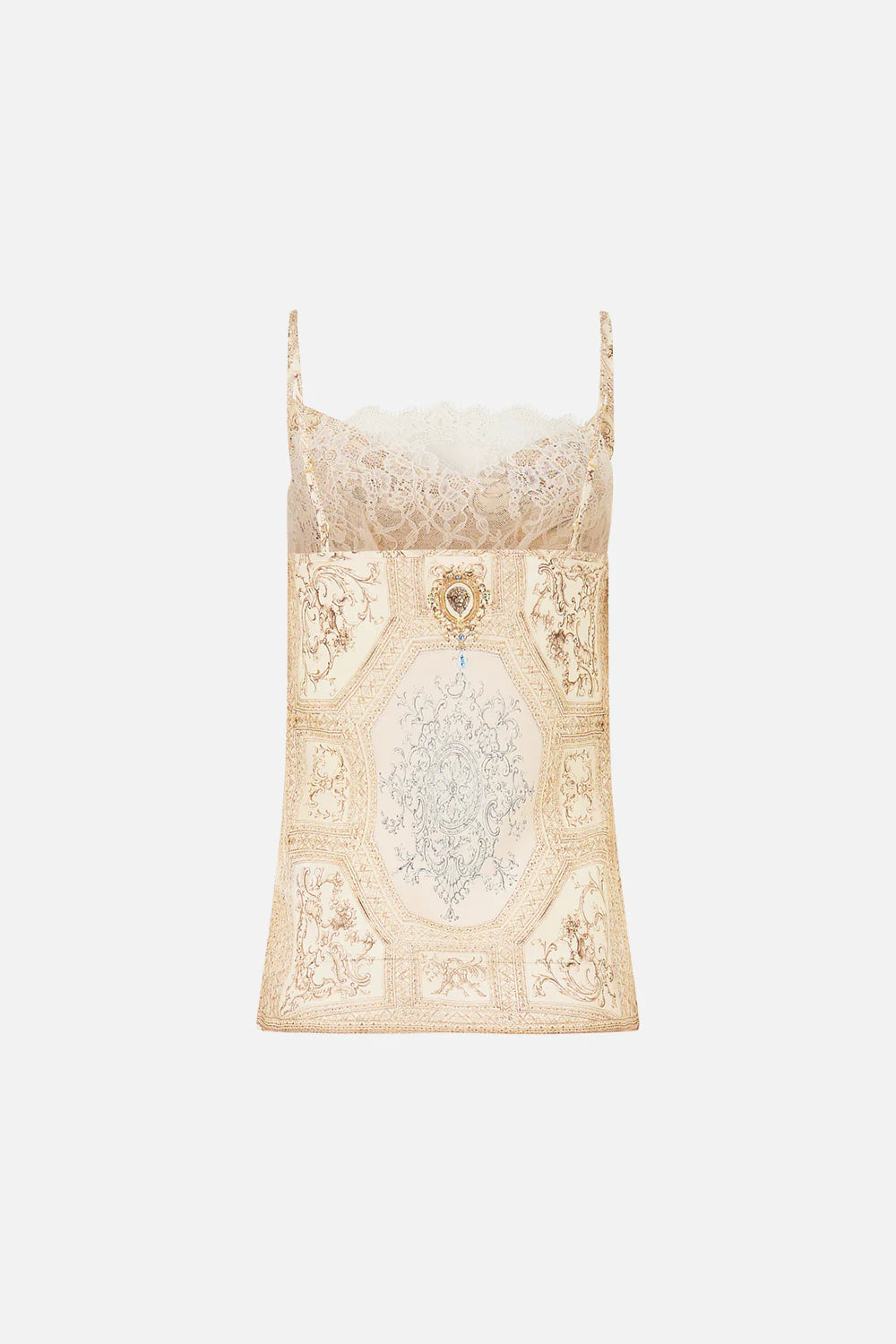 CAMILLA | A BELOVED BOUDOIR COWL NECK CAMI WITH LACE