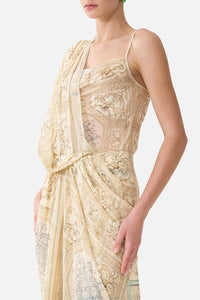 CAMILLA | A BELOVED BOUDOIR COWL NECK CAMI WITH LACE