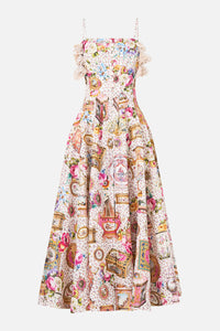 CAMILLA | IN THE HEART OF ART CORSET DRESS WITH LONG FLARED SKIRT