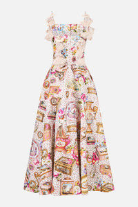 CAMILLA | IN THE HEART OF ART CORSET DRESS WITH LONG FLARED SKIRT