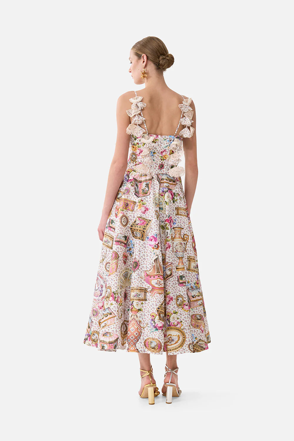 CAMILLA | IN THE HEART OF ART CORSET DRESS WITH LONG FLARED SKIRT