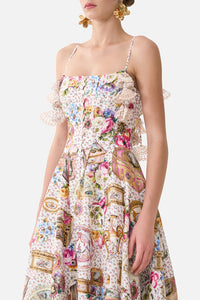 CAMILLA | IN THE HEART OF ART CORSET DRESS WITH LONG FLARED SKIRT