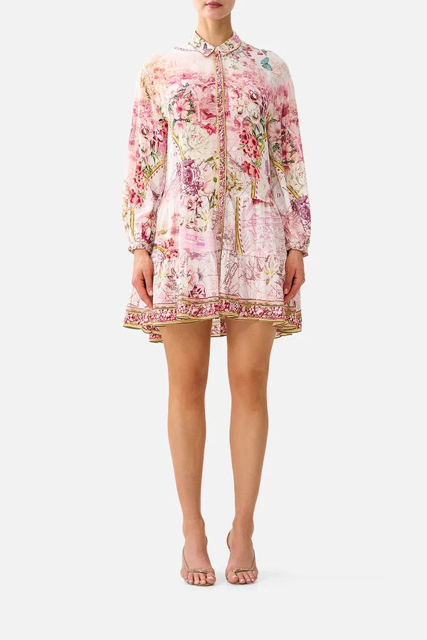 CAMILLA | JOURNAL DE VOYAGE RELAXED DROP WAIST MINI DRESS