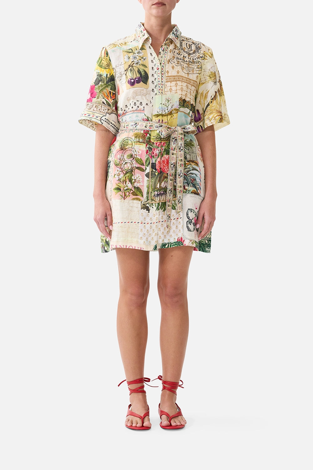 CAMILLA | LA BELLE BOTANIQUE SHORT SHIRT DRESS