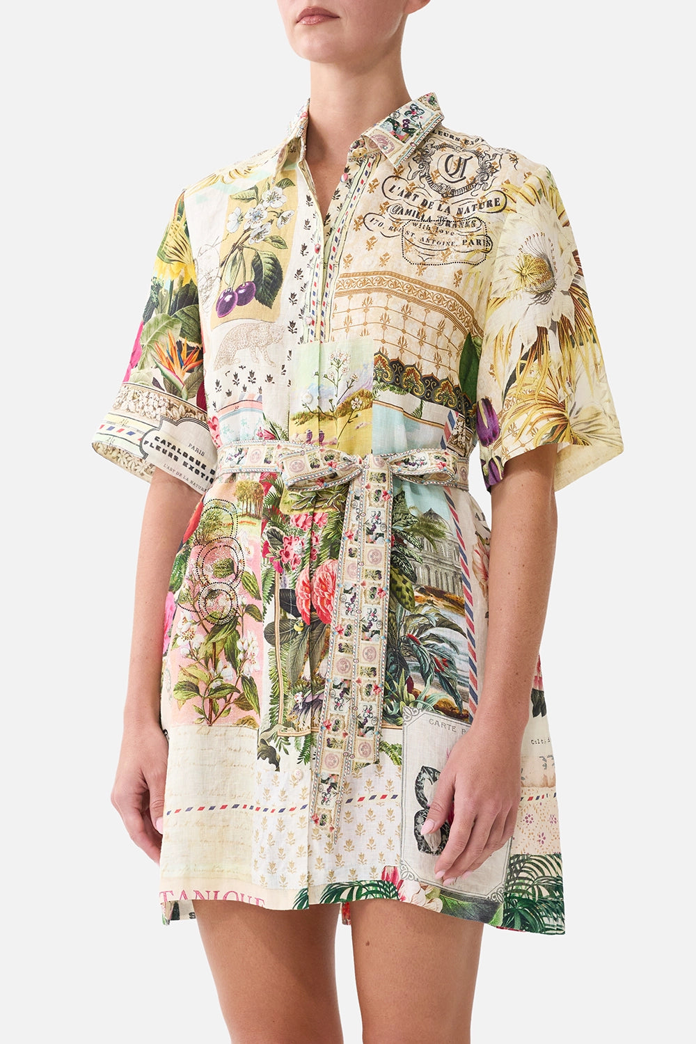 CAMILLA | LA BELLE BOTANIQUE SHORT SHIRT DRESS