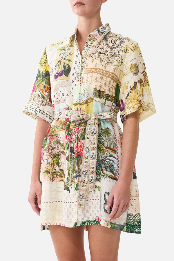 CAMILLA | LA BELLE BOTANIQUE SHORT SHIRT DRESS