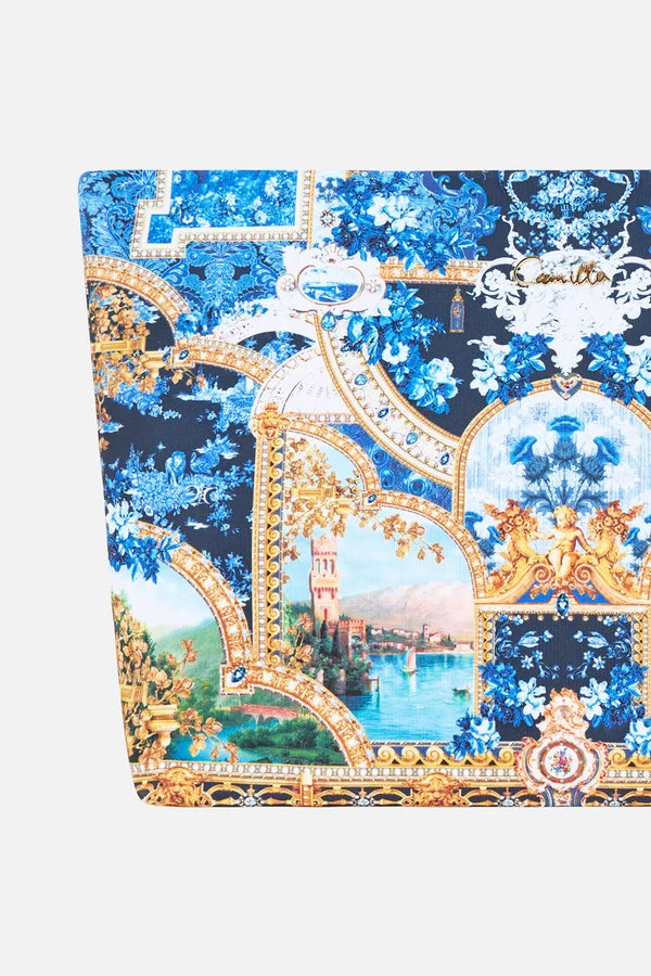 CAMILLA | SWEET SACRE BLEU LARGE MAKEUP CLUTCH