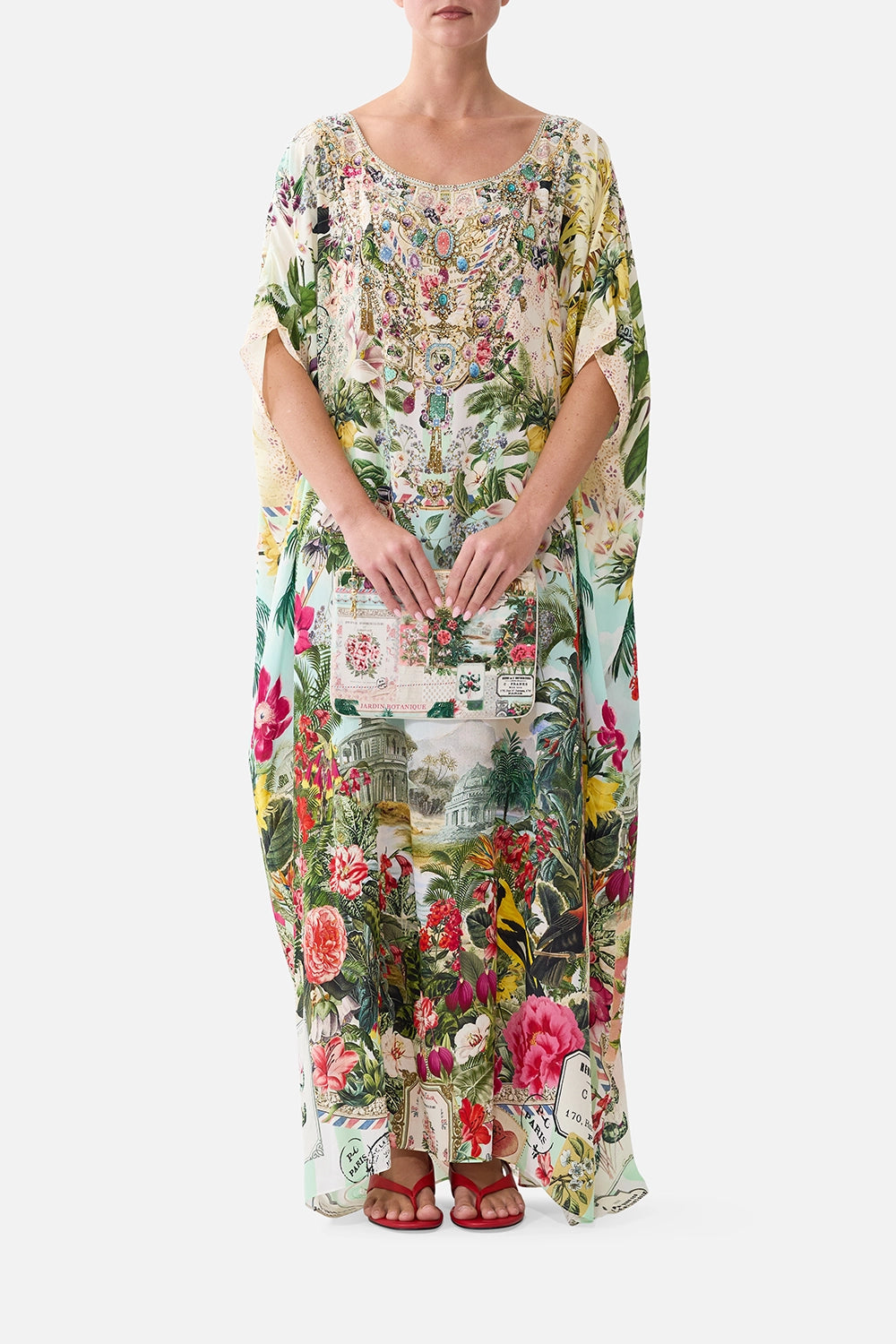 CAMILLA | BENEATH THE ANDALUSIAN SUN SMALL CANVAS CLUTCH