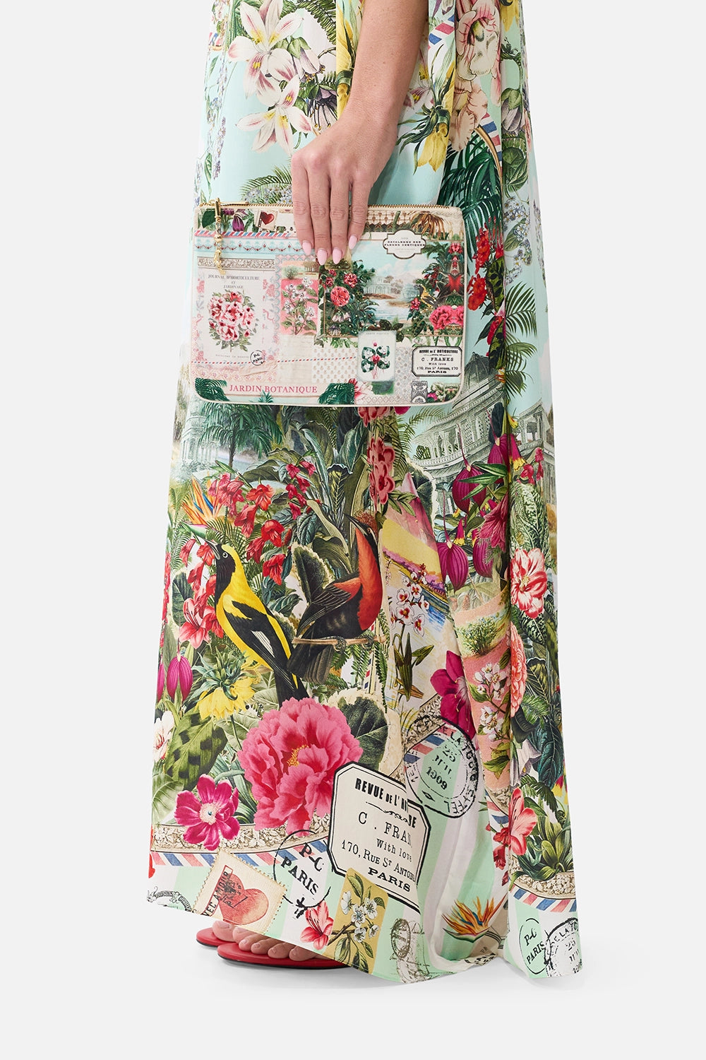 CAMILLA | BENEATH THE ANDALUSIAN SUN SMALL CANVAS CLUTCH