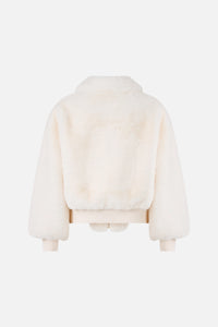 CAMILLA | MIDSUMMER MASTERPIECE FAUX FUR BOMBER WITH POCKET DETAILS
