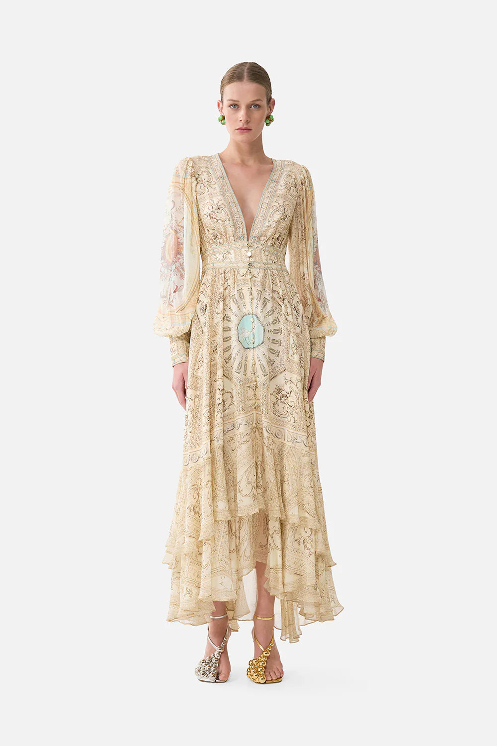 CAMILLA | A BELOVED BOUDOIR LONG BUTTON FRONT DRESS