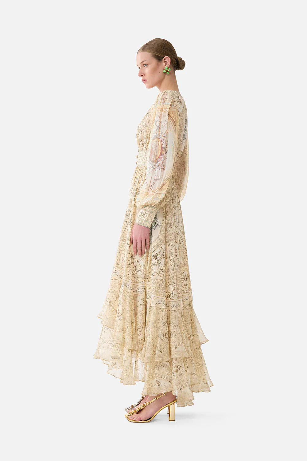 CAMILLA | A BELOVED BOUDOIR LONG BUTTON FRONT DRESS