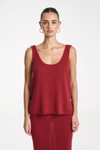 SUMMI SUMMI | KNIT TANK - CARMINE RED