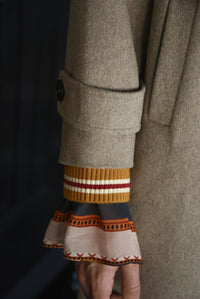 COOPER | COLLAR UP COAT - OATMEAL