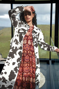 COOPER | DRESSING AROUND DRESS - BROWN COW