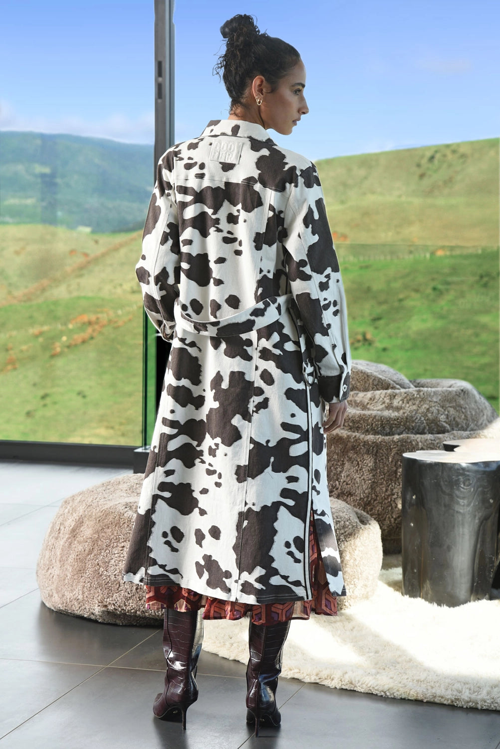 COOPER | DRESSING AROUND DRESS - BROWN COW