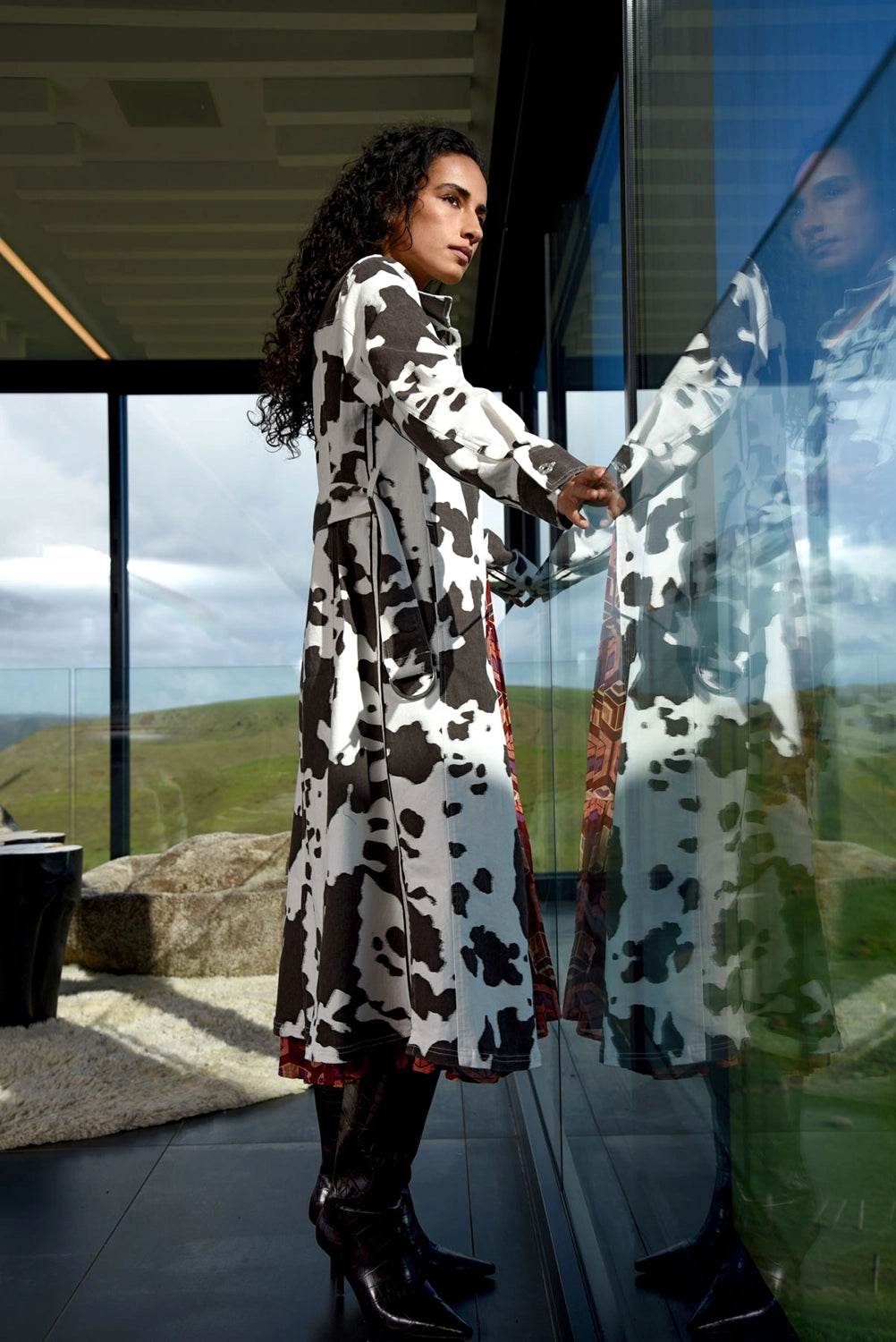 COOPER | DRESSING AROUND DRESS - BROWN COW