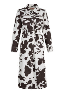 COOPER | DRESSING AROUND DRESS - BROWN COW