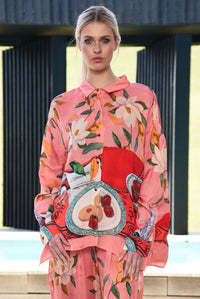 COOPER | BUTTON ME UP SHIRT - PINK TABLE