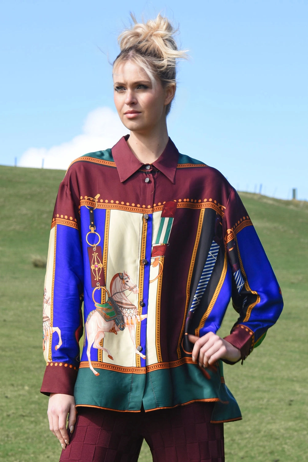 COOPER | LET THE SUN SHINE SHIRT - HORSE MULTI