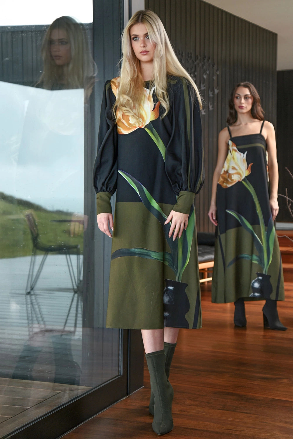 COOPER | SWEET SIMPLICITY DRESS - OLIVE TULIP