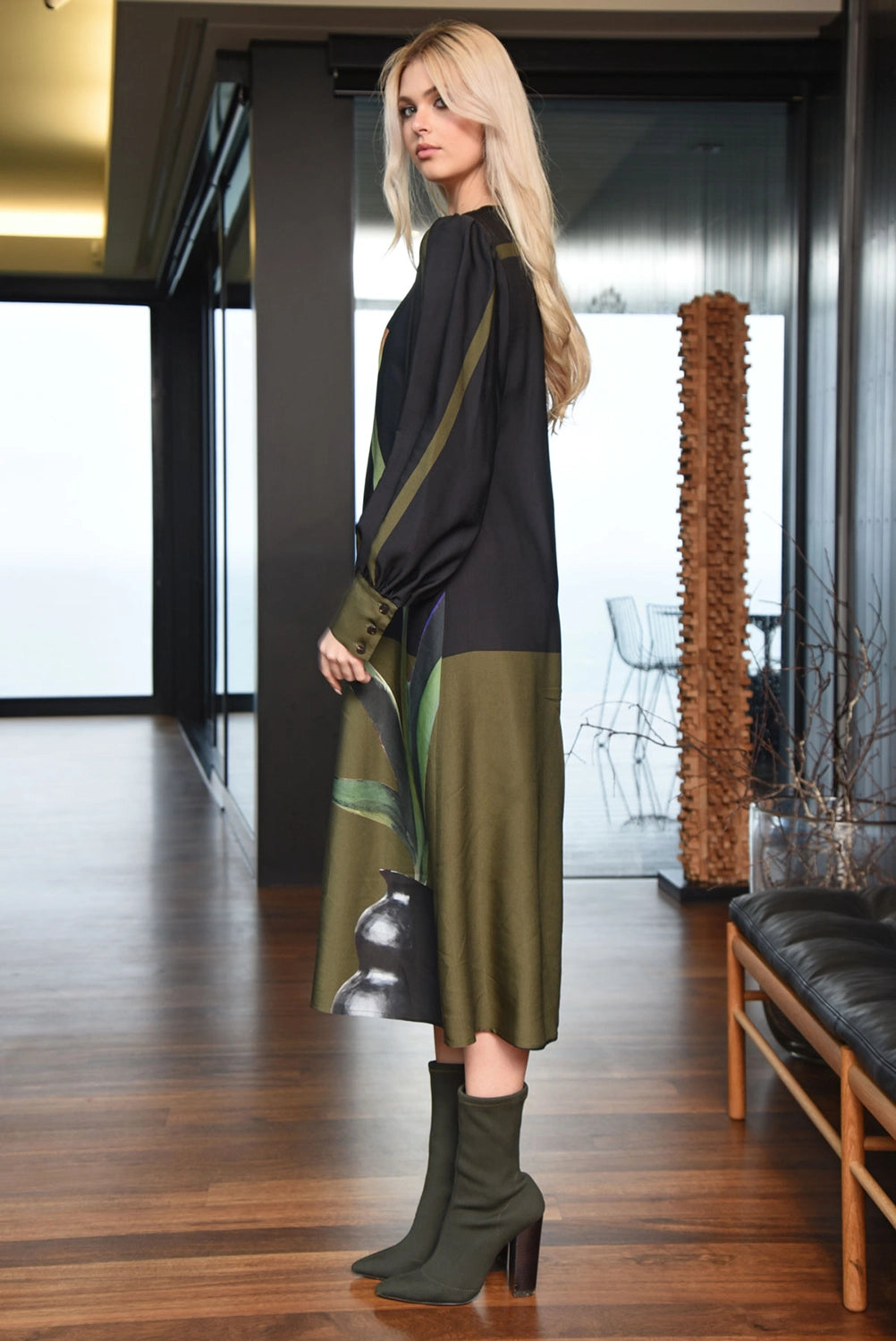 COOPER | SWEET SIMPLICITY DRESS - OLIVE TULIP