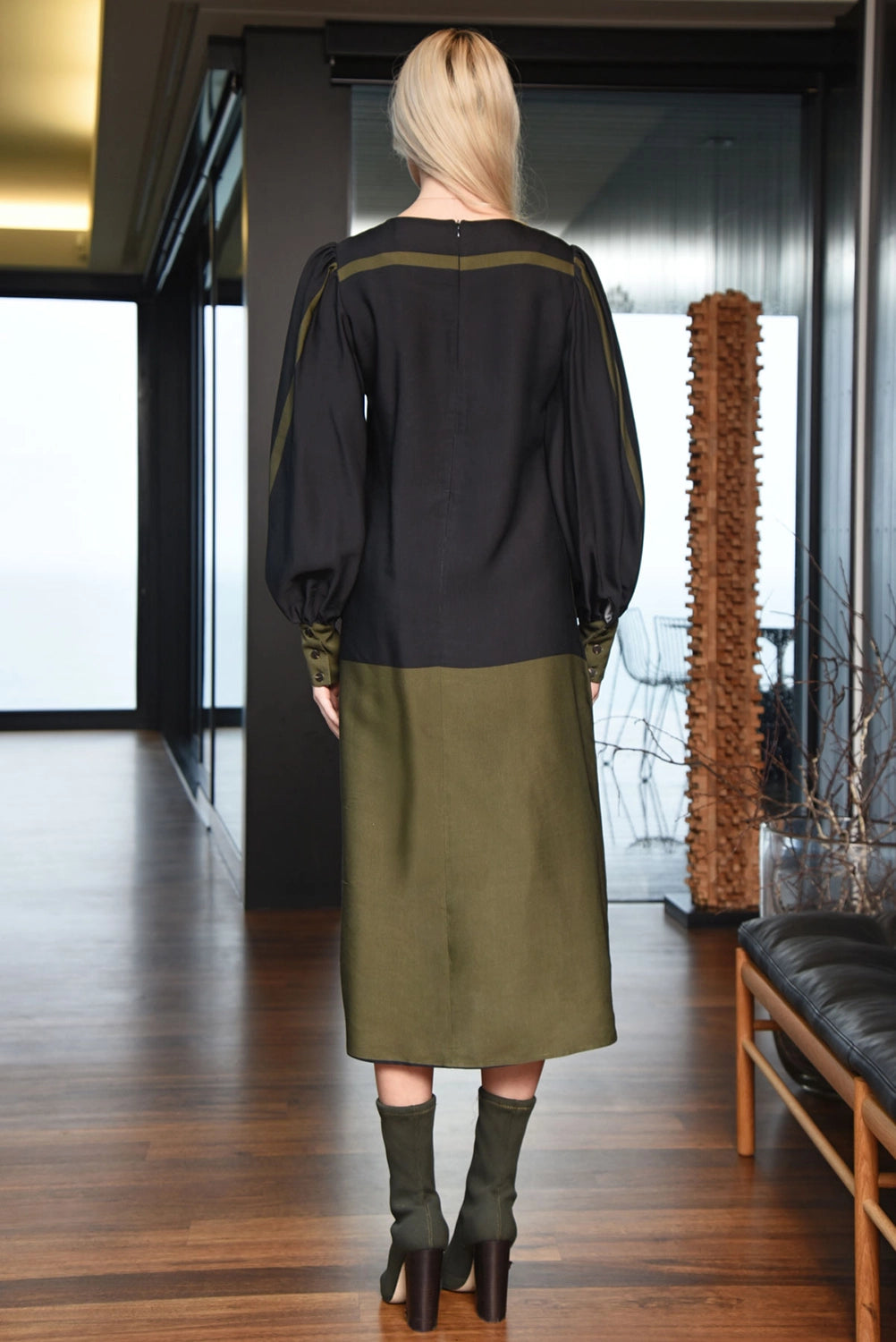 COOPER | SWEET SIMPLICITY DRESS - OLIVE TULIP