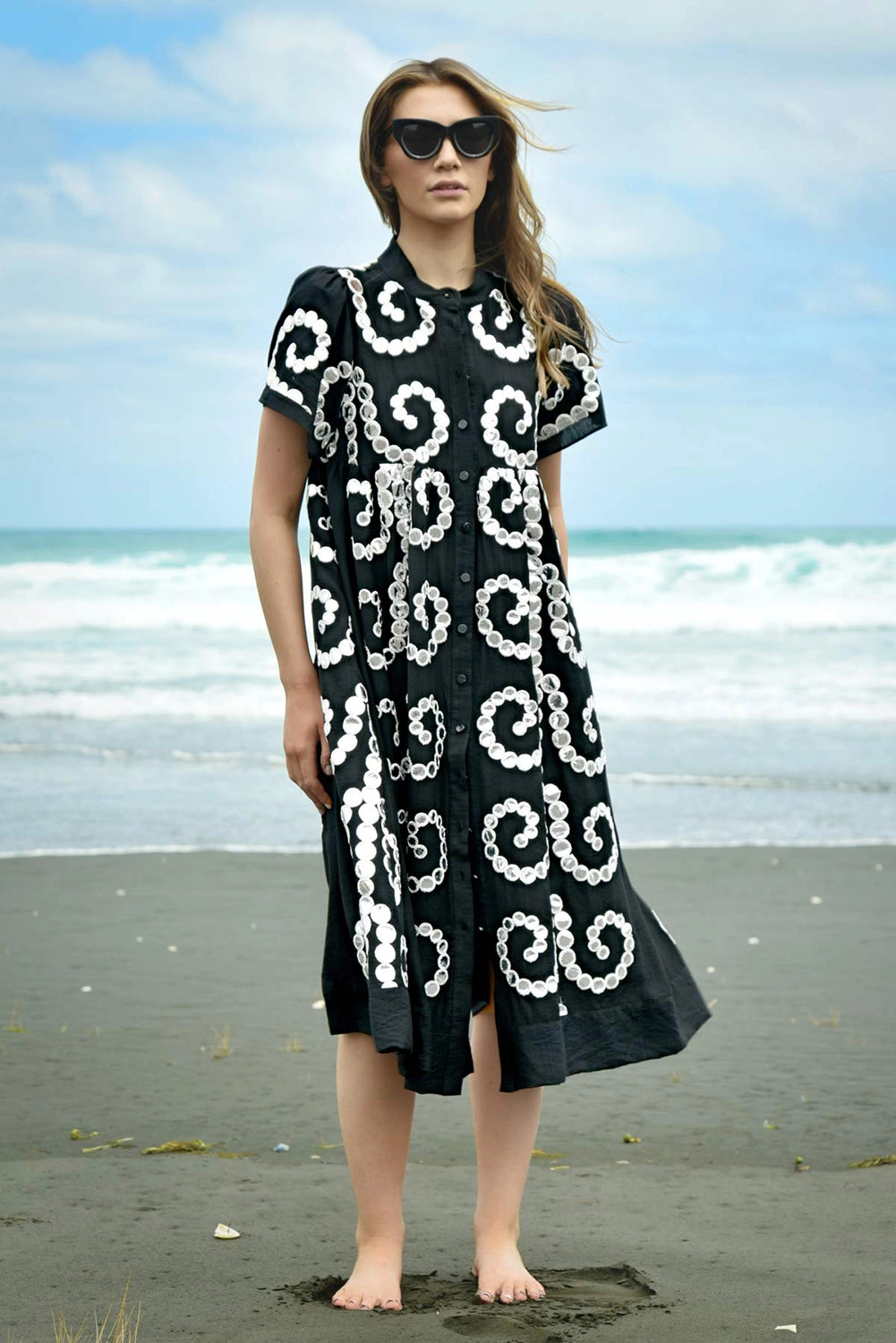 COOPER | ROUND + ROUND DRESS - BLACK