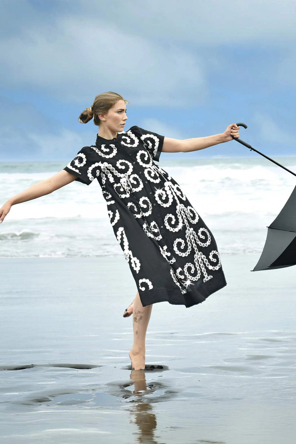 COOPER | ROUND + ROUND DRESS - BLACK