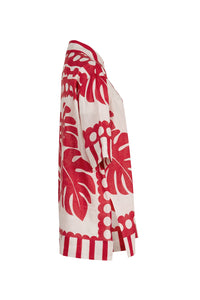 COOPER | IN THE KNOW TOP - RED/NATURAL