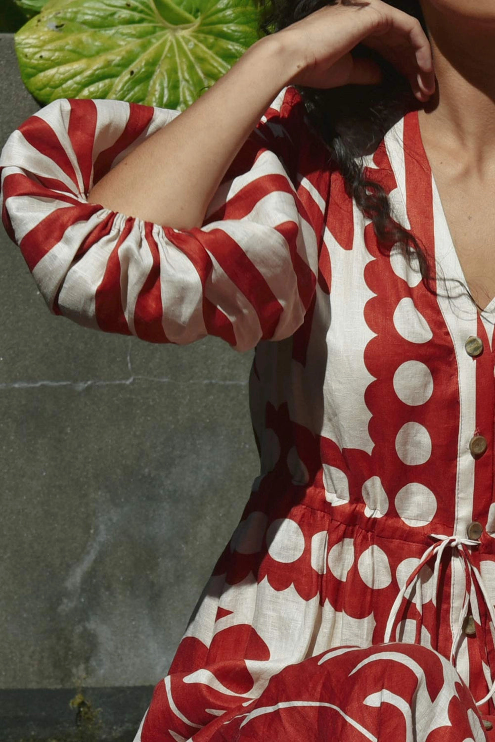 COOPER | NATURALLY GIFTED DRESS - RED/NATURAL