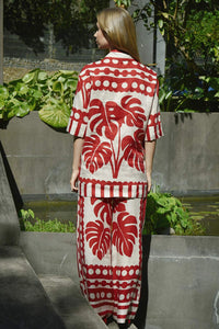 COOPER | SEVILLE STROLLS PANT - RED/NATURAL