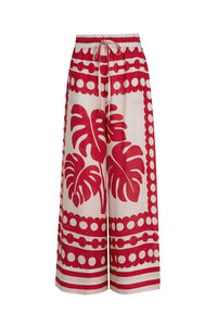 COOPER | SEVILLE STROLLS PANT - RED/NATURAL