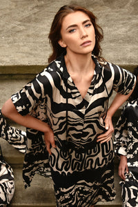 COOPER | HERE & NOW DRESS - BLACK/STONE