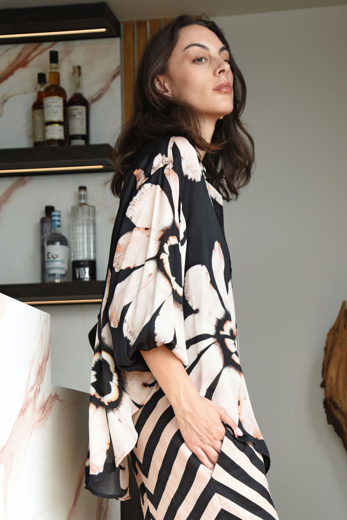 COOPER | JUST CASUALLY SHIRT - BLUSH FLORAL