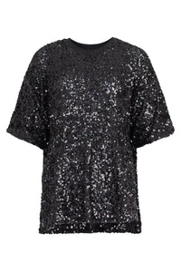COOPER | SHINE QUEENS TOP - BLACK
