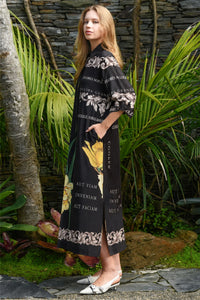 COOPER | BRIEF STATEMENT DRESS - LATIN PRINT
