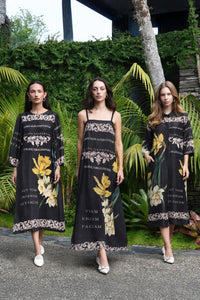 COOPER | BRIEF STATEMENT DRESS - LATIN PRINT