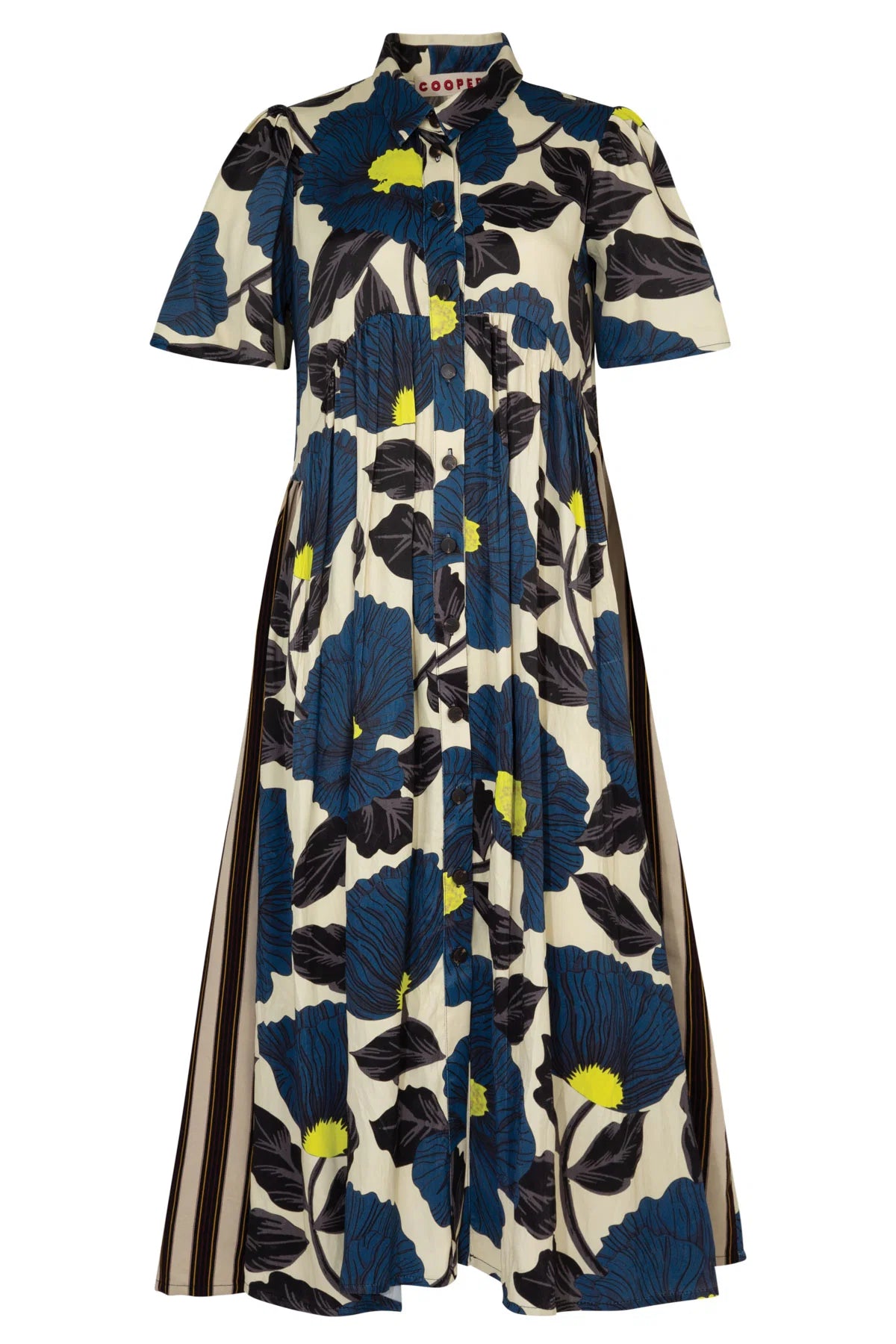 COOPER | MADE FOR EACH OTHER DRESS - LIME/BLUE FLORAL