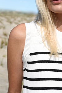 COOPER | HOOK, LINE, SINKER DRESS - BLACK/WHITE