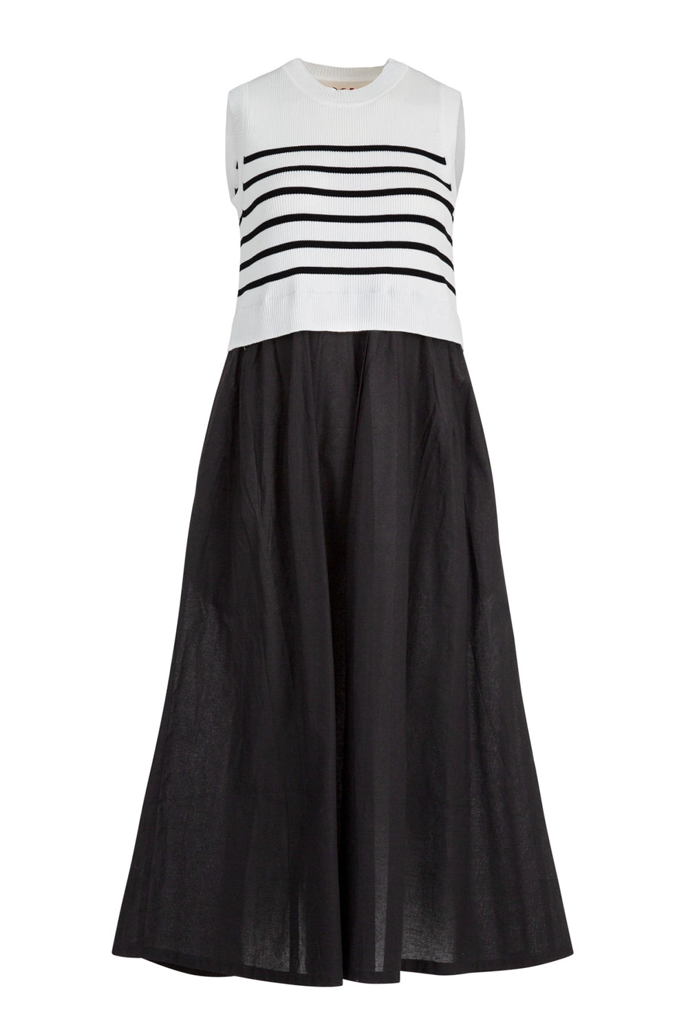 COOPER | HOOK, LINE, SINKER DRESS - BLACK/WHITE