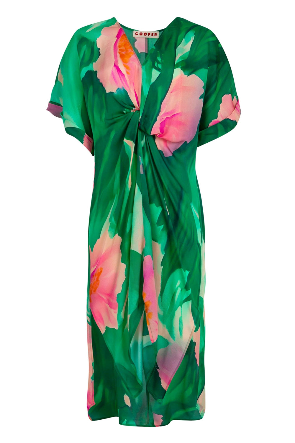 COOPER | DO THE TWIST DRESS - GREEN FLORAL
