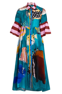 COOPER | WORLDS AWAY DRESS - MULTI FISH