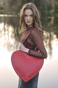 COOP | HEART TO HEART TOP - BLACK & RED