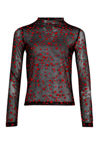COOP | HEART TO HEART TOP - BLACK & RED