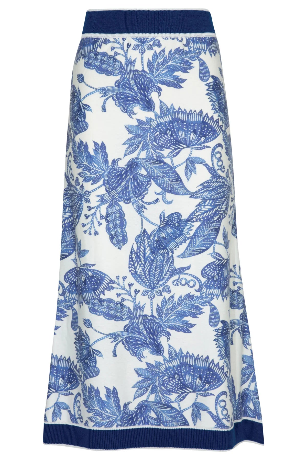COOP | BLEU PRINT SKIRT - BLUE & WHITE
