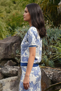 COOP | OUT OF THE BLUE TOP - BLUE & WHITE